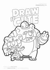 Brawl Nita Ausmalbilder Koala Ausmalen Kolorowanki 색칠 공부 도안 Brawlstars Drawitcute 브롤스타즈 프린트 Artykuł Coloringpages sketch template