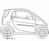 Autocad Dwg Fortwo Polantis Dxf Inteligente Blocks Carro Ceco sketch template