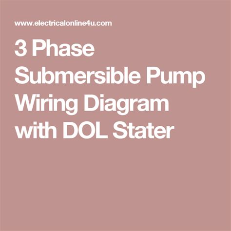wire submersible pump wiring diagram   install  wire   pump  pump