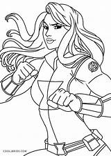 Coloring Widow Superhelden Superheld Avengers Ausdrucken Malvorlagen Kostenlos Cool2bkids sketch template