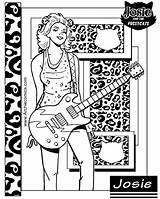Pages Coloring Josie Pussycats sketch template