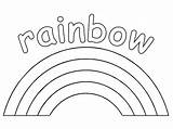 Rainbow Coloring Pages Kids Printable Cute sketch template