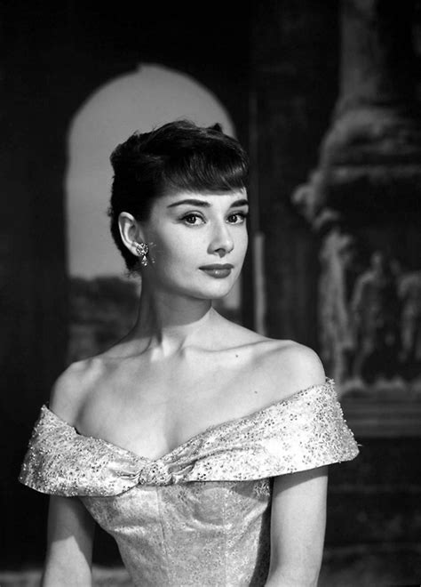 Audrey Hepburn Beautiful Black Black And White Dress