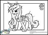 Princess Coloring Pony Pages Cadence Little Wedding Cadance Nightmare Moon Friendship Getcolorings Popular Color Minister Bookmark Ministerofbeans Library Clipart Coloringhome sketch template