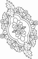 Embroidery Patterns Pages Cutwork Coloring Vk Machine Colouring sketch template