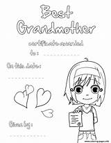 Grandmother Pages sketch template