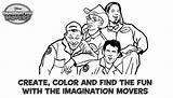 Disney Movers Imagination sketch template