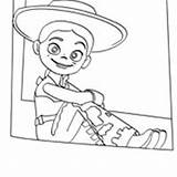 Coloring Toy Story Jessie Pages Surfnetkids Top sketch template