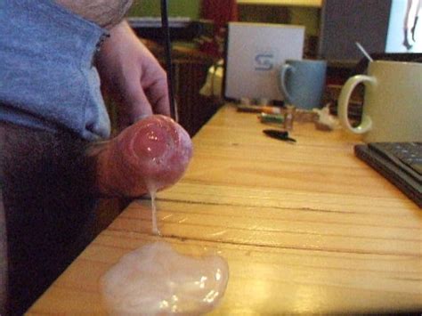 cumshot semen masturbation uncut penis dick helmet glans