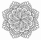 Mandala Coloring Print Simple Mandalas Color Unique Details Immortality Relatively Clear Must Very Quality High Stress Anti Worries Responsibilities Allow sketch template