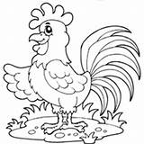 Coloring Duck Animals Chicken Farm Pages Rooster Surfnetkids Color Barnyard Next Individual Print sketch template