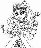 Monster High Wishes Coloring Pages Coloriage Clawdeen Elfkena Bw Getcolorings Dessin Deviantart sketch template