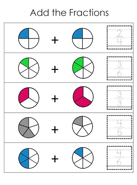 fractions worksheets bundle  downloadable printable etsy