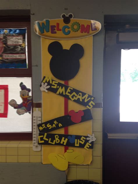 mickey bulletin board disney themed classroom elementary classroom