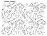 Slumber Party sketch template