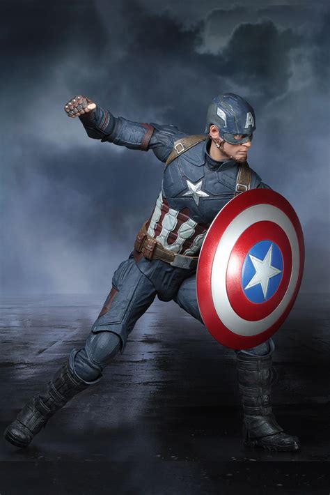 captain america civil war 1 4 scale action figure captain america