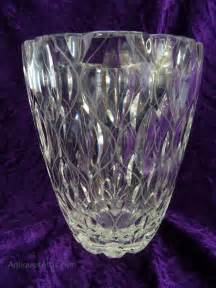 Antiques Atlas Art Deco Lead Crystal Cut Glass Vase
