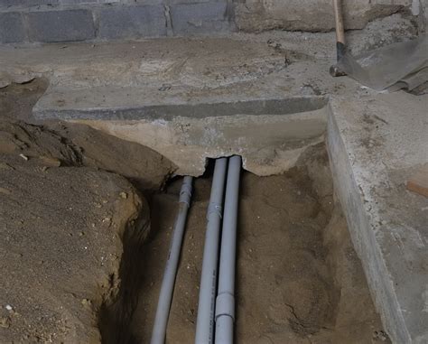 floor electrical conduit installed disaster mansion