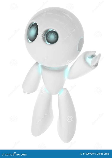 white robot royalty  stock  image