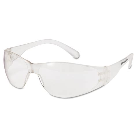 mcr safety checklite safety glasses clear frame clear lens walmart
