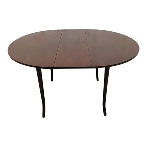 mid century modern design oval dining table chairish