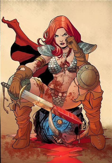 Redskullspage “red Sonja ” Red Sonja Comic Art Art