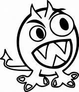 Monster Wecoloringpage sketch template