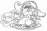 Coloring Pages Thanksgiving Printable Turkey Food Color October Choose Board Lego sketch template