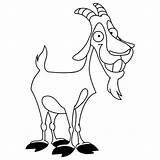 Goat Coloring Smiling Billy Designlooter Place 600px 35kb sketch template