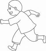 Running Clipart Children Cliparts Boy Clip Line Little Attribution Forget Link Don sketch template