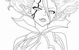 Fairy Tail Mirajane Coloring Drawing Strauss Lineart Pages Anime Choose Board Tale sketch template