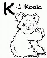 Coloring Pages Koala Letter Clipart Zoo Animal Cliparts Kangaroo Alphabet Clip Preschool Crafts Moms Being Line Worksheets Preschoolers Bear Printable sketch template