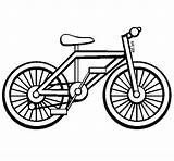 Bicycle Bike Coloring Transportation Printable Pages Kb sketch template