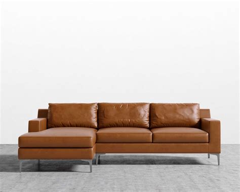 sophia sectional leather   rove concepts sectional living