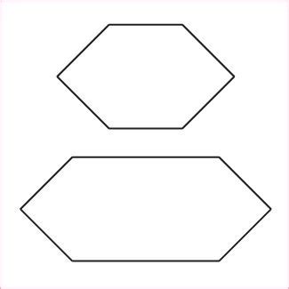 elongated hexagon