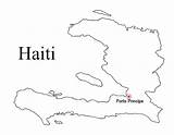 Haiti Mapa sketch template