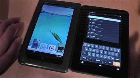 Kindle Fire Hd Vs Nook Tablet Comparison Youtube