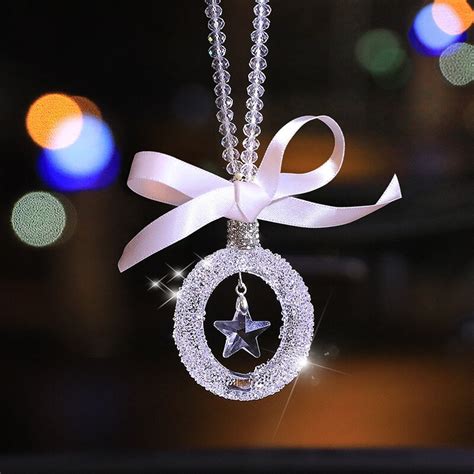 crystal car pendant christmas gifts  girls hanging ornaments luxury