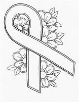 Cancer Ribbon Coloring Breast Awareness Pages Drawing Lung Red Color Violence Domestic Printable Tattoo Getdrawings Drawings Sheets Ribbons Tattoos Survivor sketch template