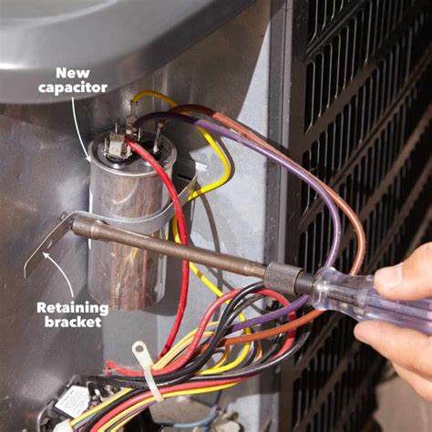 wiring  capacitor  ac unit