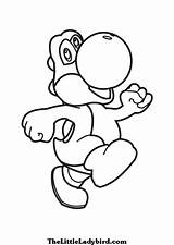 Yoshi Coloring Pages Woolly Template sketch template
