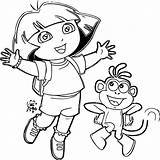 Dora Printable sketch template