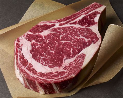 oz usda prime dry aged bone  rib steak  butcher shop lobels   york