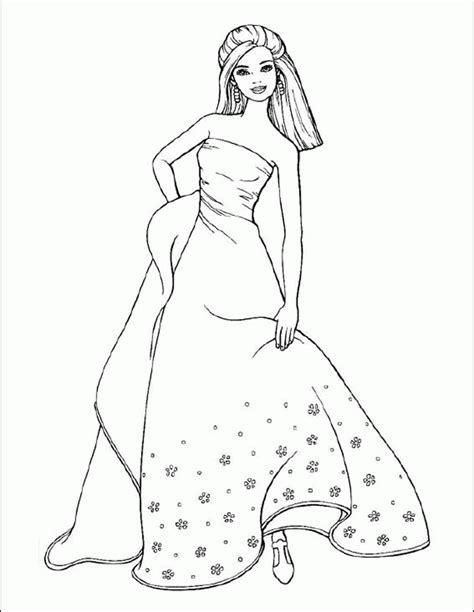 pretty girl coloring page coloring home