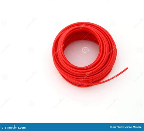 red wire stock image image  electric connector ground