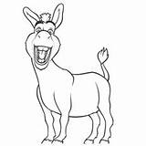 Donkey Coloring Pages Shrek Printable sketch template