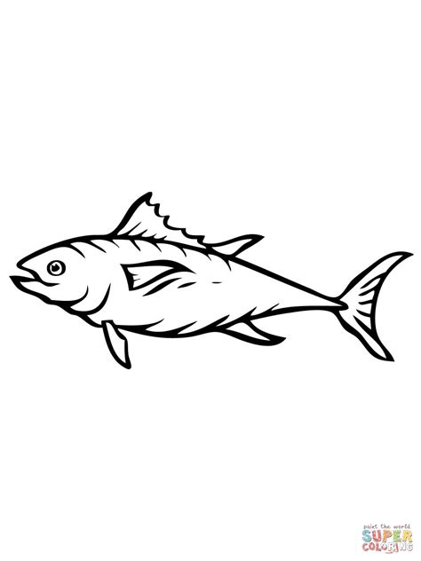 tuna fish coloring page  printable coloring pages