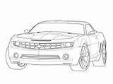Camaro Drawing Outline Coloring Pages Cars Drawings Car Zl1 Cartoon Kids Characters Template Camo Trucks Sketch 2007 sketch template