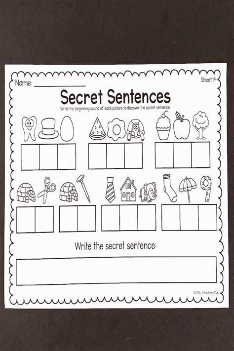science worksheets kindergarten