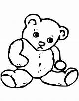 Bear Teddy Coloring Pages Outline Bears Printable Baby Cute Panda Clipart Cliparts Drawing Kids Basic Colouring Sheets Sad Emo Pandas sketch template